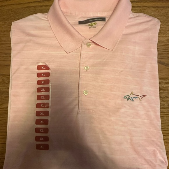 Greg Norman Collection Soft Pink Polo Shirt - Picture 1 of 5